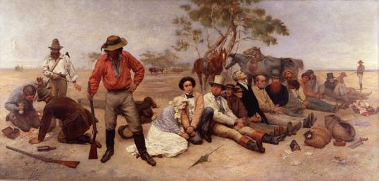William Strutt Bushrangers, Victoria, Australia, Sweden oil painting art